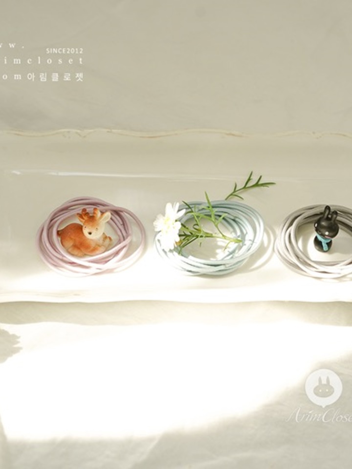 3 Color Basic Rubber Band (9ea 1set)