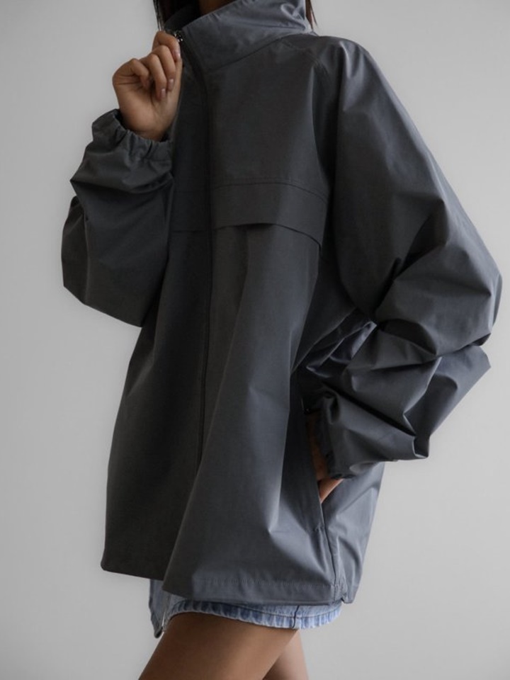 Renylon Color Block Detail Full Zipped Jacket