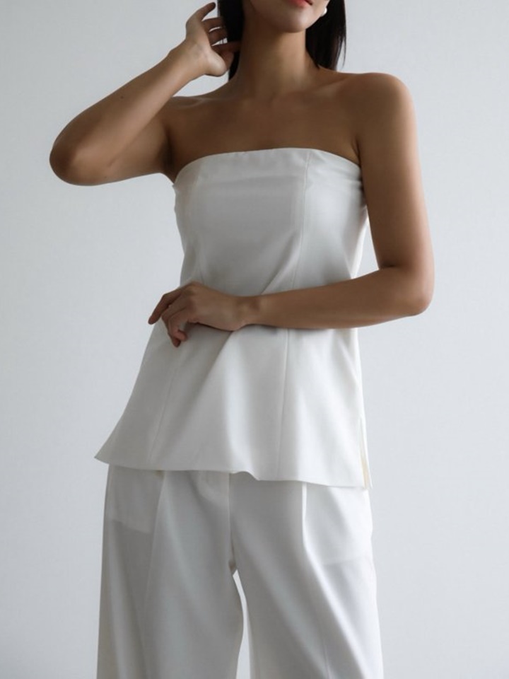 Tailored Off Shoulder Flared Top Blouse