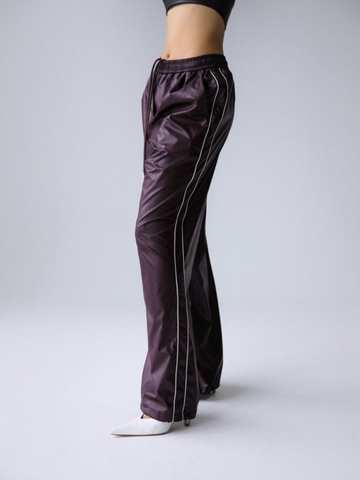 Soft Vegan L Trimmed Derail Banded Trousers