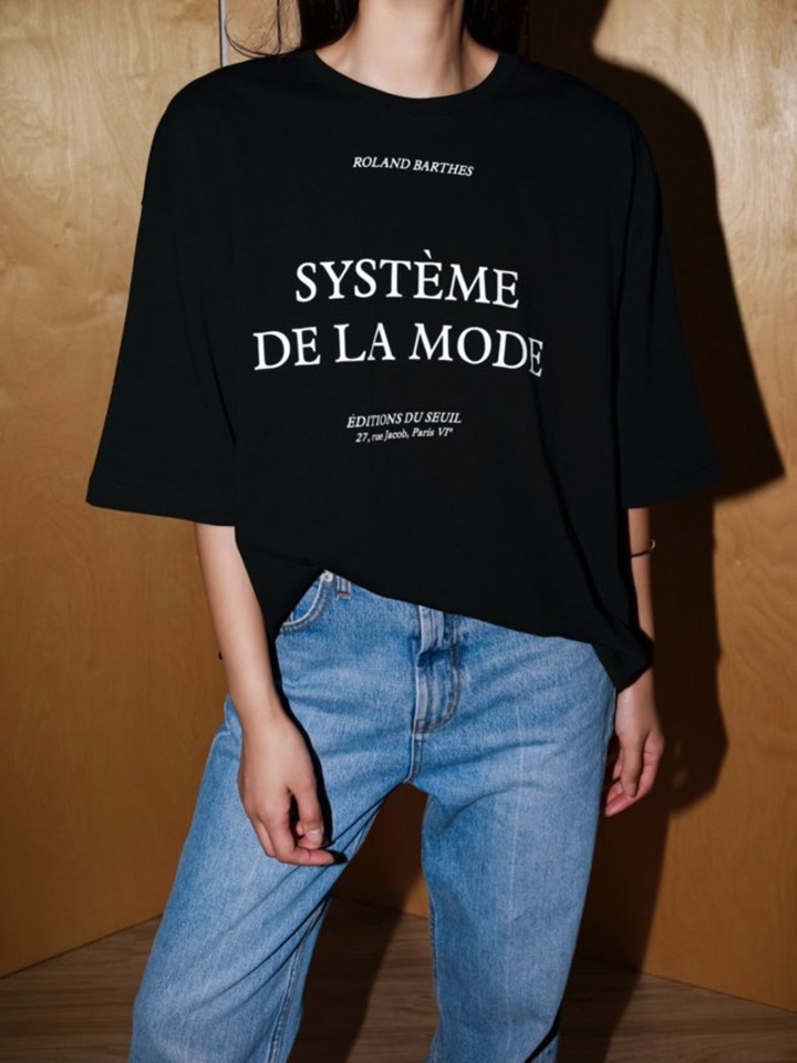 Oversized LA Mode Print Tee Shirt