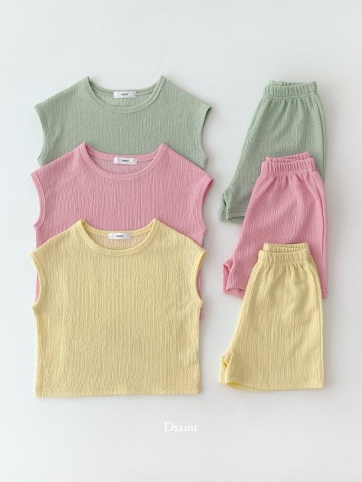 Cool Sleeveles Top Bottom Set