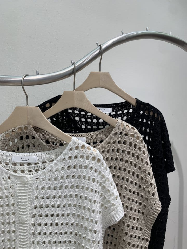 Allu - Korean Women Fashion - #womensfashion - Waffle Cardigan - 4