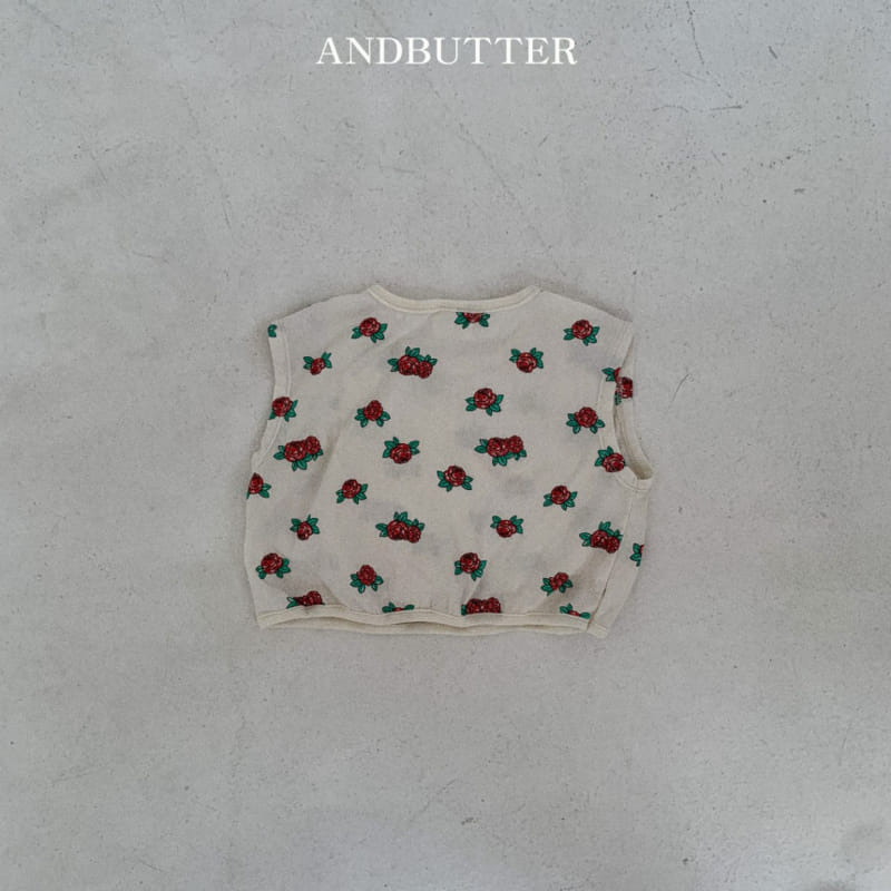 Andbutter - Korean Children Fashion - #minifashionista - Wild Rose Sleeveless Tee - 4