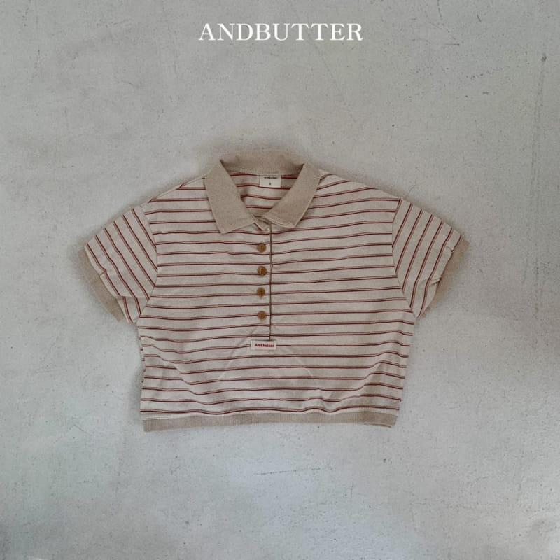 Andbutter - Korean Children Fashion - #prettylittlegirls - Sand ST Collar Tee - 3