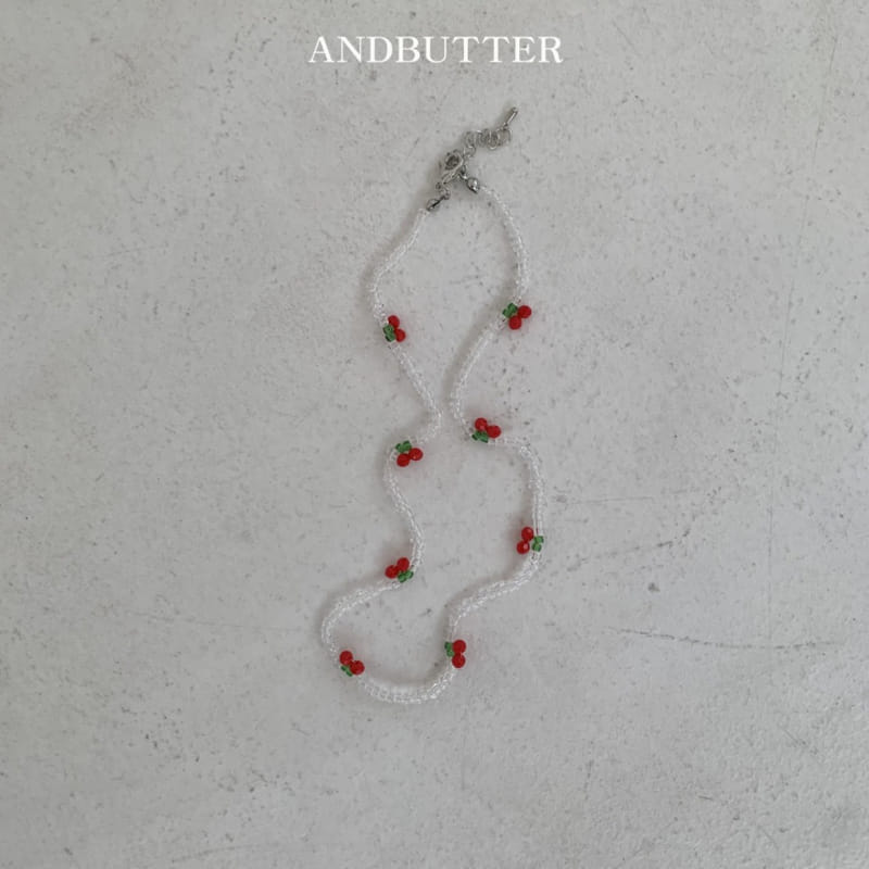 Andbutter - Korean Children Fashion - #todddlerfashion - Cherry Necklace - 3