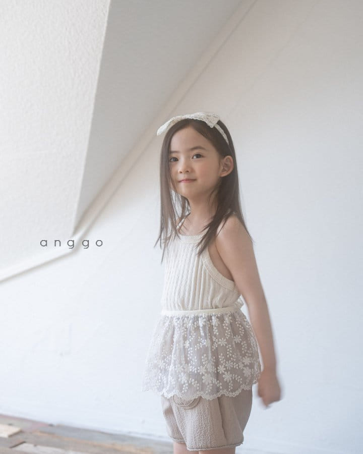 Anggo - Korean Children Fashion - #discoveringself - Pretzel Sleeveless Tee - 2