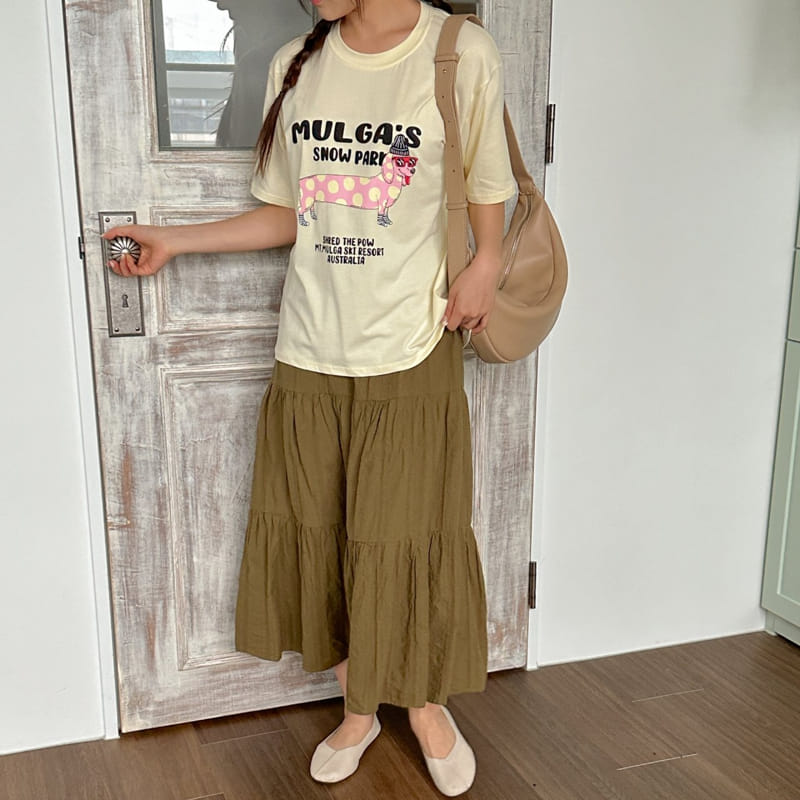 Another Plan - Korean Women Fashion - #momslook - Mulga Dog Modal Tee - 7