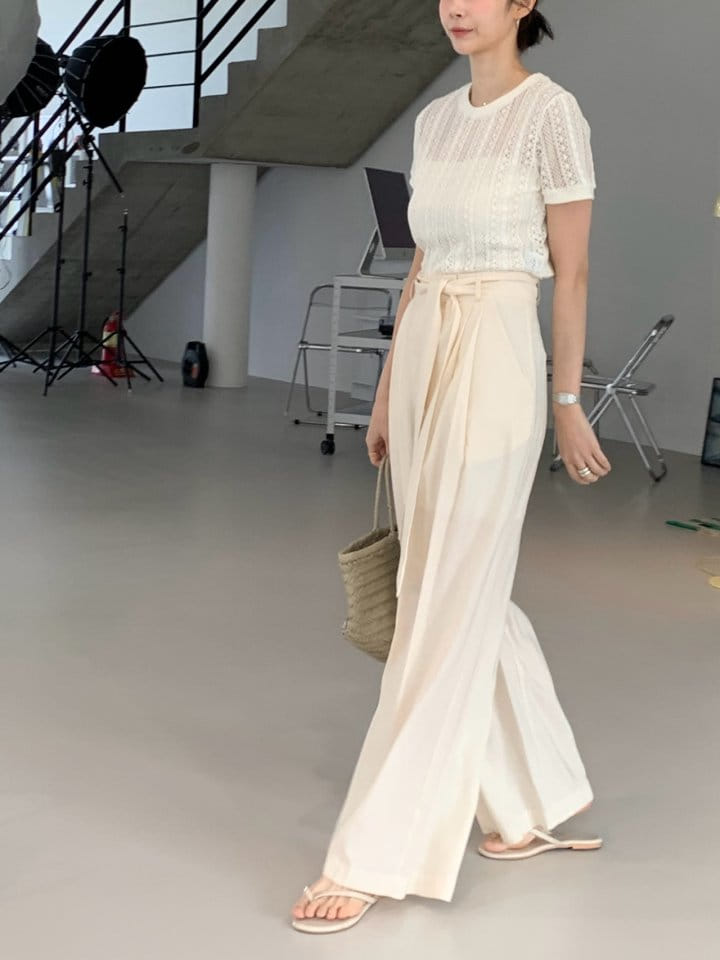 Arc - Korean Women Fashion - #momslook - Peach Pants - 7