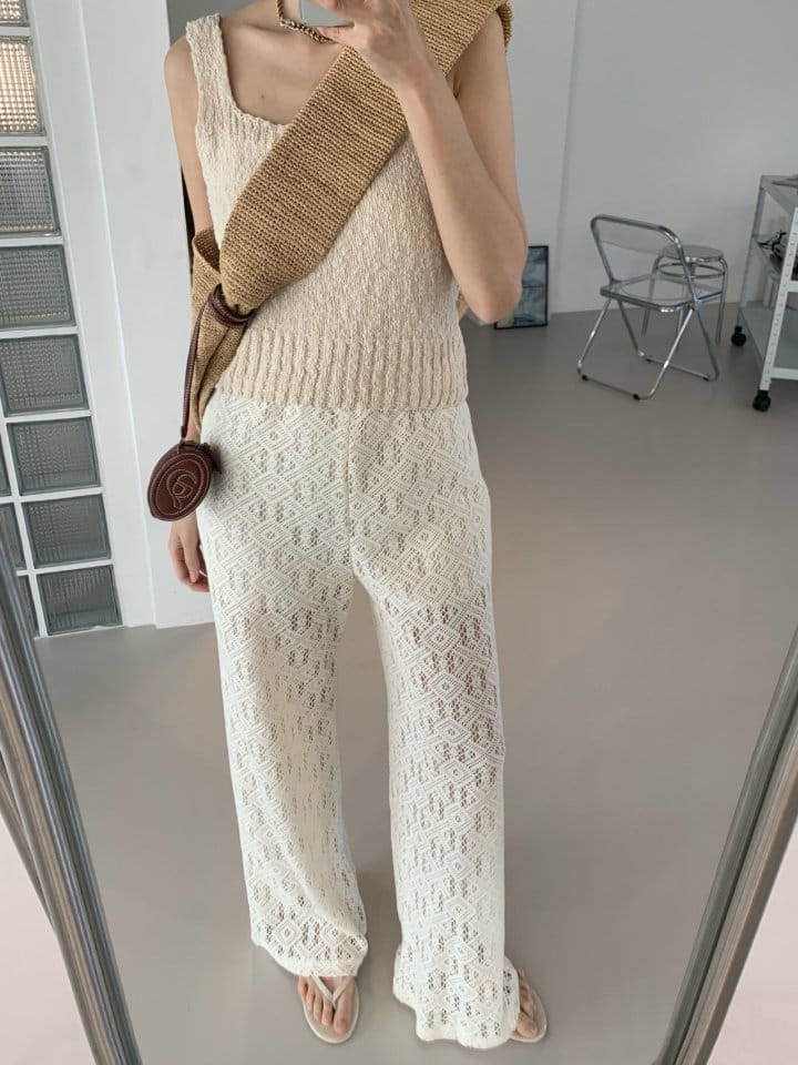 Arc - Korean Women Fashion - #shopsmall - Crochet Pants - 3