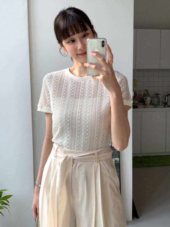 Arc - Korean Women Fashion - #womensfashion - Alice Knit Tee - 6