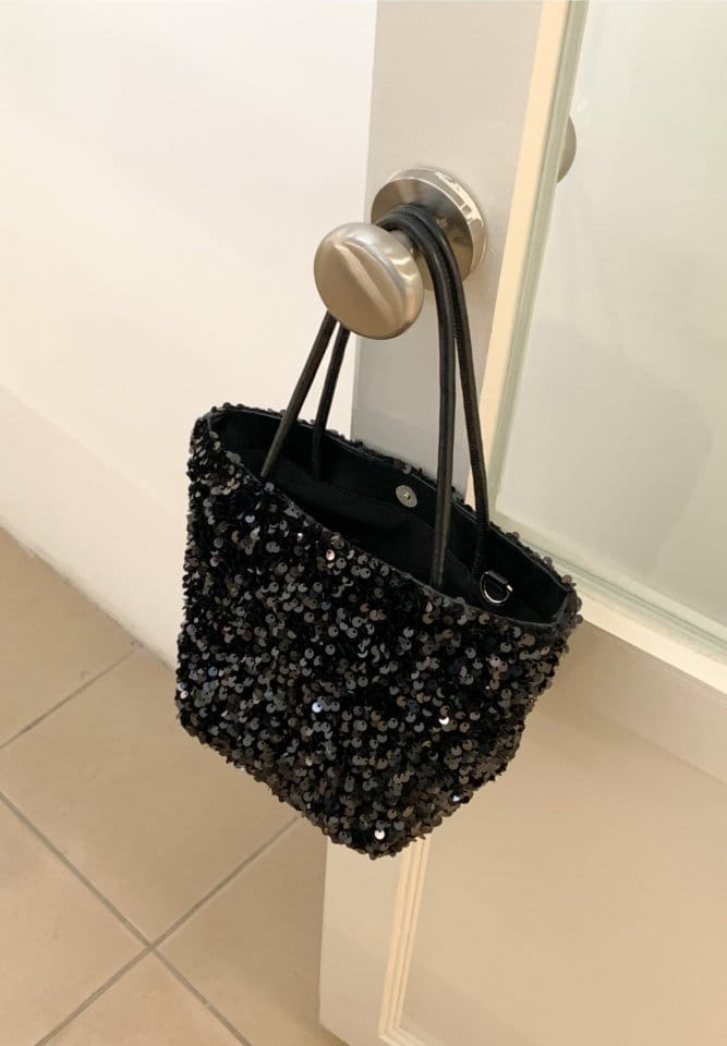 Attention plz - Korean Women Fashion - #momslook - Spangle Tote Bag - 7