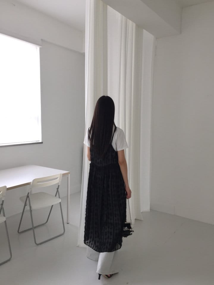 Attention plz - Korean Women Fashion - #momslook - Ribbon Two Way Sleeveless One-Piece - 4
