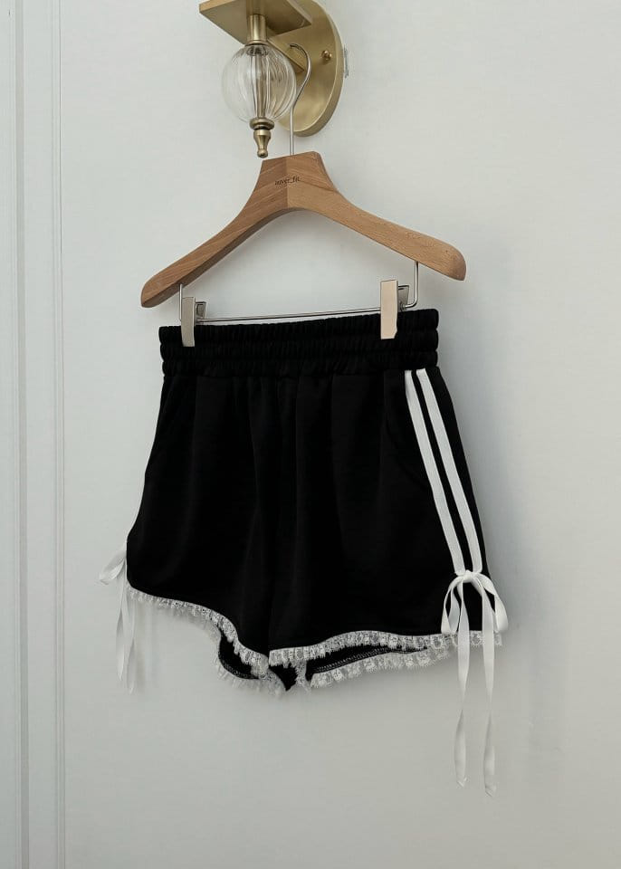 Auver_Fit - Korean Women Fashion - #momslook - Jersey Ribbon Shorts - 10