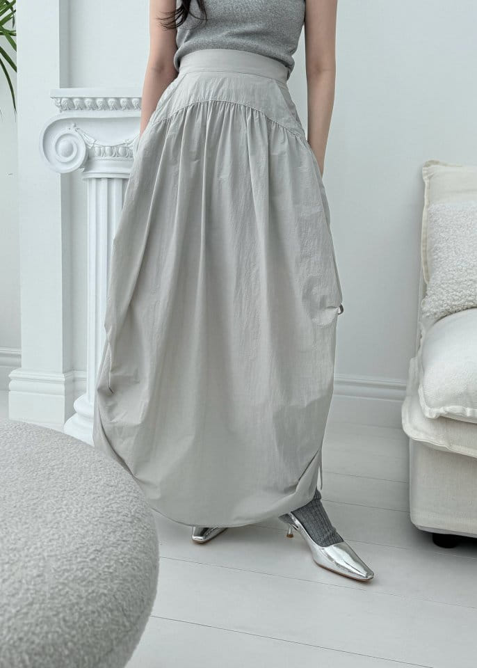 Auver_Fit - Korean Women Fashion - #momslook - Side Shirring Skirt - 7