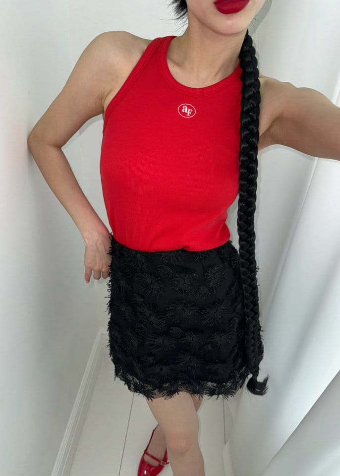Auver_Fit - Korean Women Fashion - #momslook - Sun Flower Mini Skirt - 6