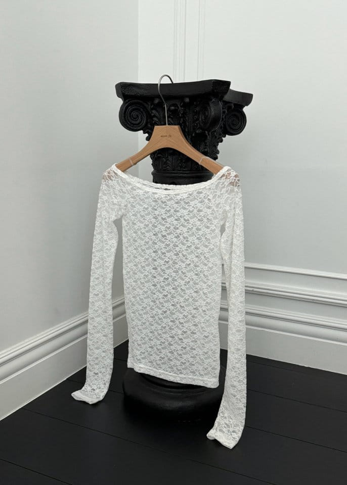 Auver_Fit - Korean Women Fashion - #restrostyle - Lace Off Shoulder  - 10