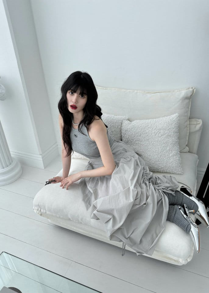 Auver_Fit - Korean Women Fashion - #womensfashion - Side Shirring Skirt - 2