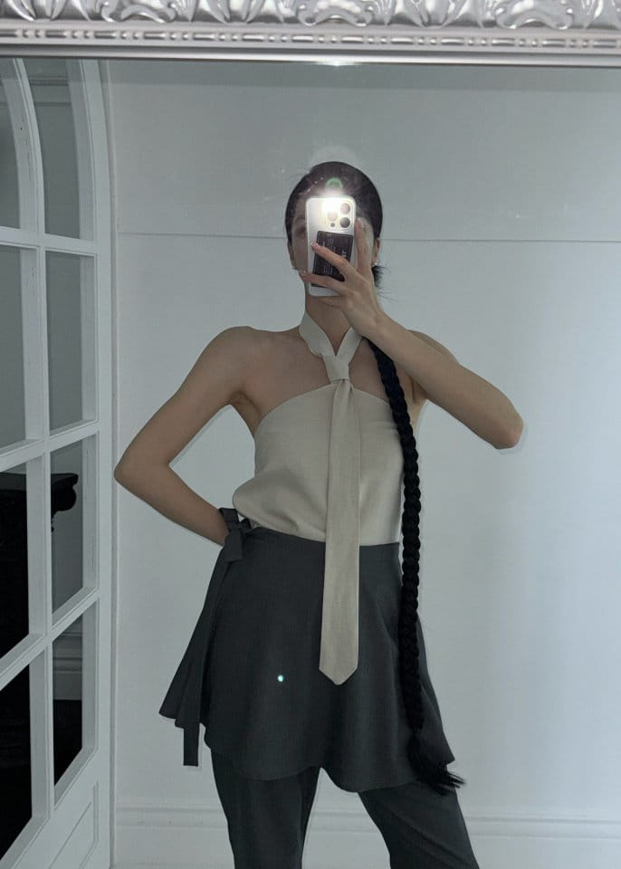 Auver_Fit - Korean Women Fashion - #womensfashion - Halter Tie Top - 6
