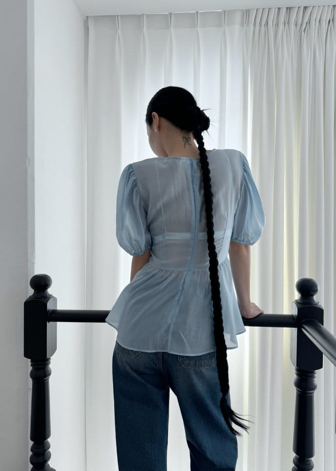 Auver_Fit - Korean Women Fashion - #momslook - Silk See Through Blouse - 4