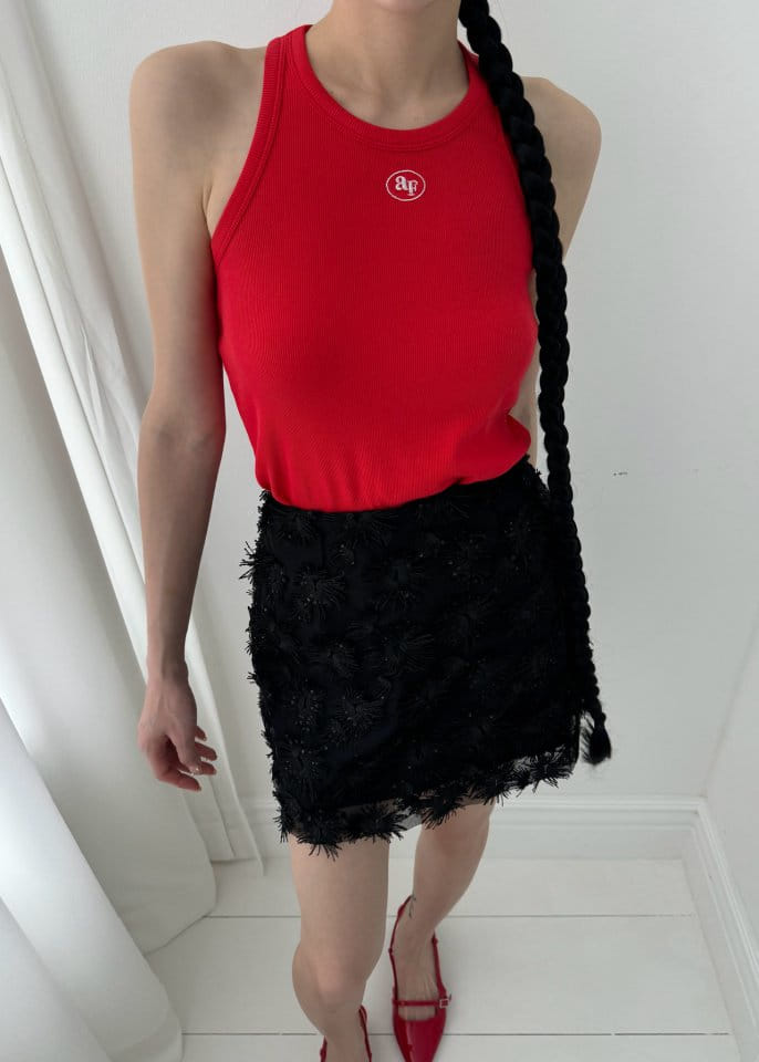 Auver_Fit - Korean Women Fashion - #womensfashion - Sun Flower Mini Skirt