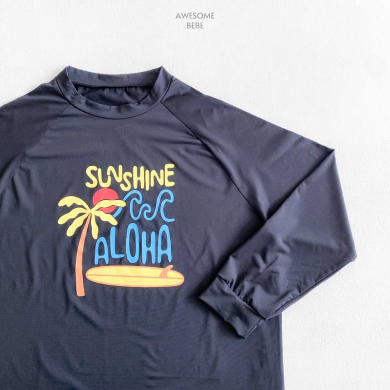 Awesome Bebe - Korean Children Fashion - #kidzfashiontrend - Aloha Rash Guard With MOM - 4