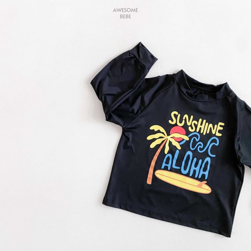 Awesome Bebe - Korean Children Fashion - #childofig - Aloha Rash Guard With MOM - 10