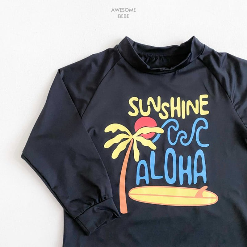 Awesome Bebe - Korean Children Fashion - #childrensboutique - Aloha Rash Guard With MOM - 11