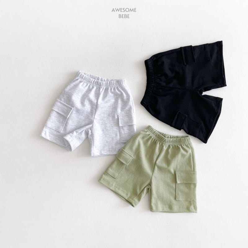 Awesome Bebe - Korean Children Fashion - #magicofchildhood - Cargo Half Pants - 7