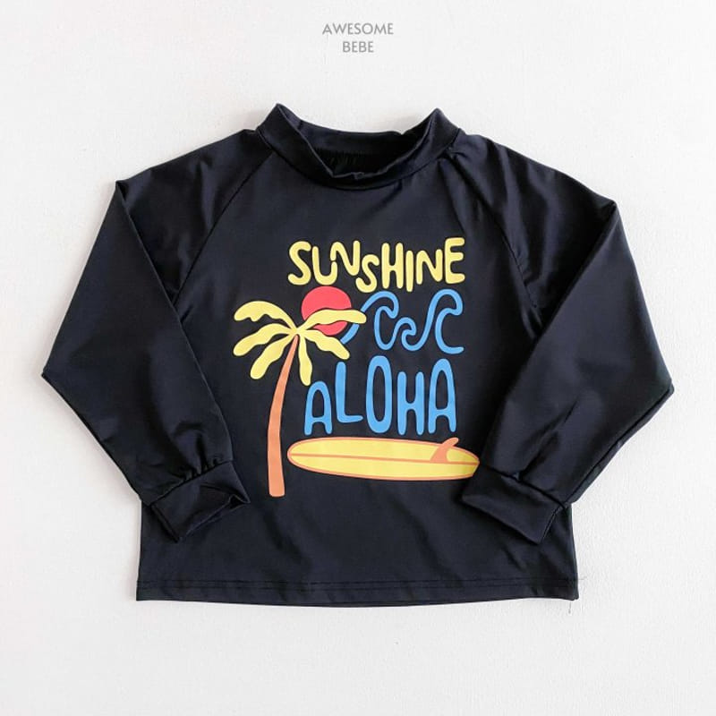 Awesome Bebe - Korean Children Fashion - #magicofchildhood - Aloha Rash Guard With MOM - 6