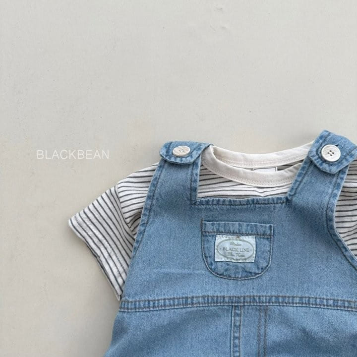 Black Bean - Korean Baby Fashion - #babygirlfashion - Bang Bang Bebe Dungarees - 3