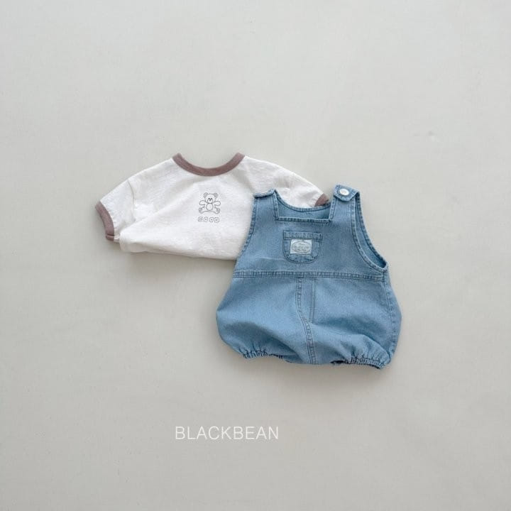 Black Bean - Korean Baby Fashion - #babyootd - Bang Bang Bebe Dungarees - 6