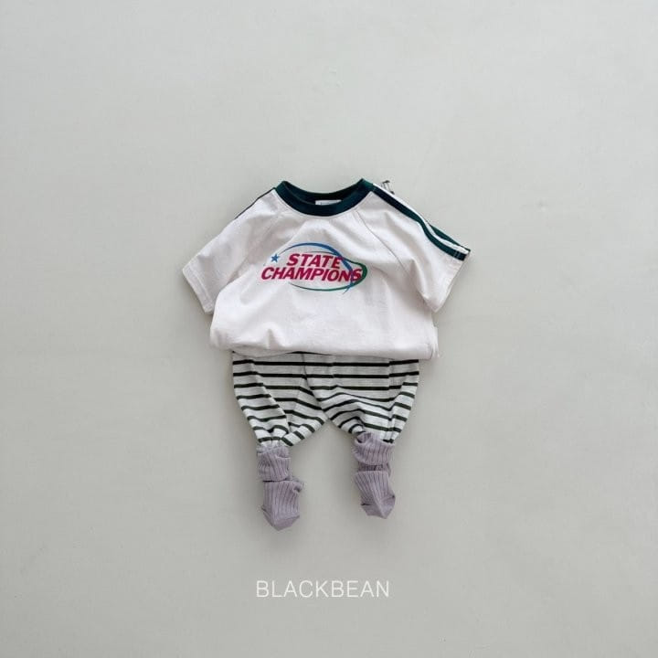 Black Bean - Korean Children Fashion - #stylishchildhood - Tape Tee - 4