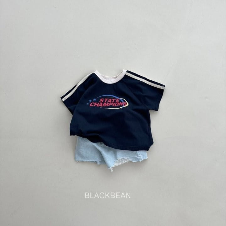 Black Bean - Korean Children Fashion - #stylishchildhood - Tape Tee - 3