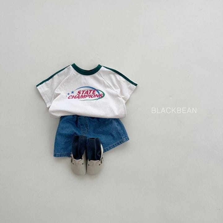 Black Bean - Korean Children Fashion - #toddlerclothing - Tape Tee - 2