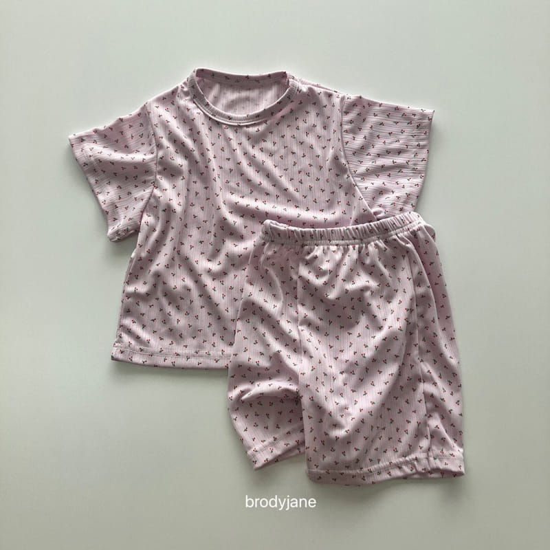 Brody Jane - Korean Children Fashion - #childrensboutique - Cool Cherry Top Bottom Set - 9