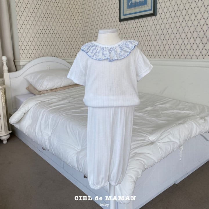 Ciel De Maman - Korean Baby Fashion - #babyboutiqueclothing - Lux Top Bottom Set - 2