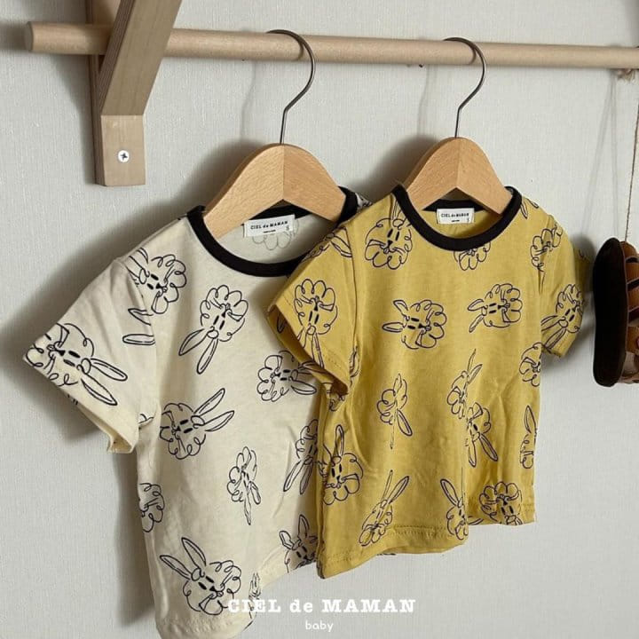 Ciel De Maman - Korean Baby Fashion - #babyboutiqueclothing - Rabbit Top Bottom Set - 3
