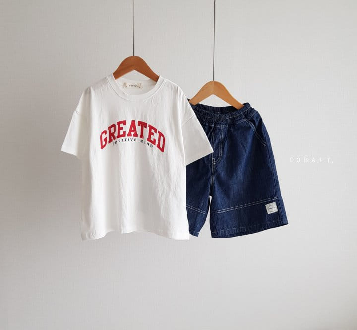 Cobalt - Korean Children Fashion - #magicofchildhood - Label Walk Denim Pants - 5