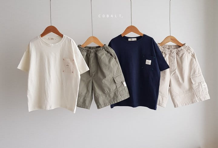 Cobalt - Korean Children Fashion - #magicofchildhood - Label Cargo Pants - 5