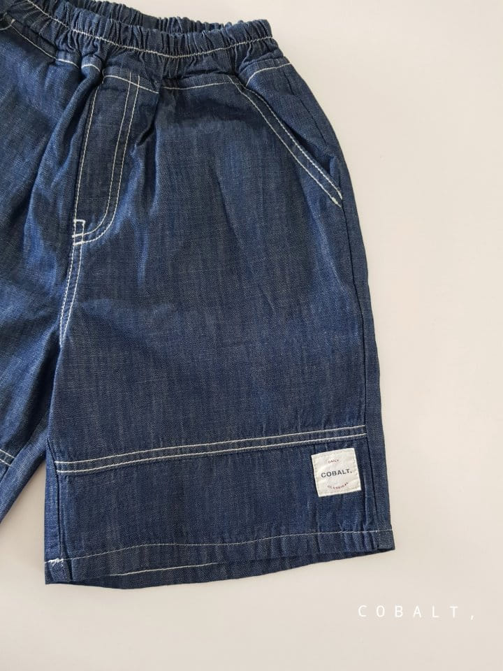 Cobalt - Korean Children Fashion - #minifashionista - Label Walk Denim Pants - 6