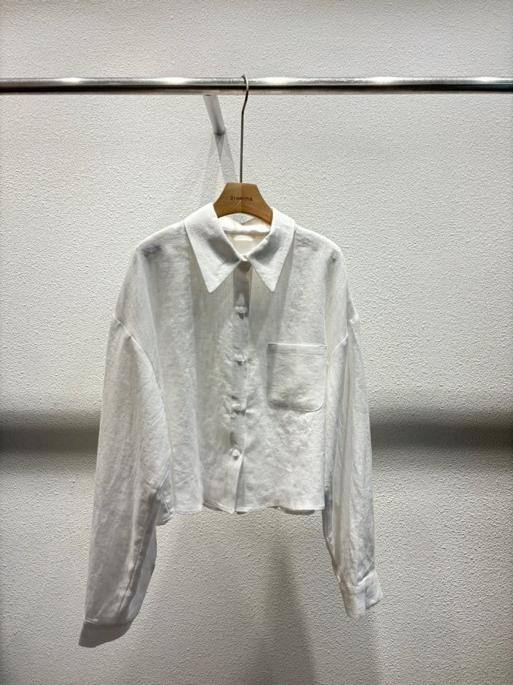 Cornerbloom - Korean Women Fashion - #womensfashion - L Crop Shirt - 2