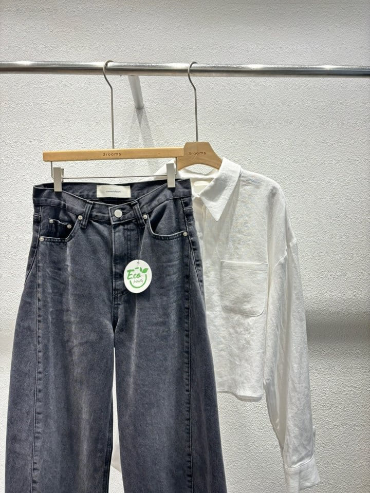 Cornerbloom - Korean Women Fashion - #momslook - L Crop Shirt - 4
