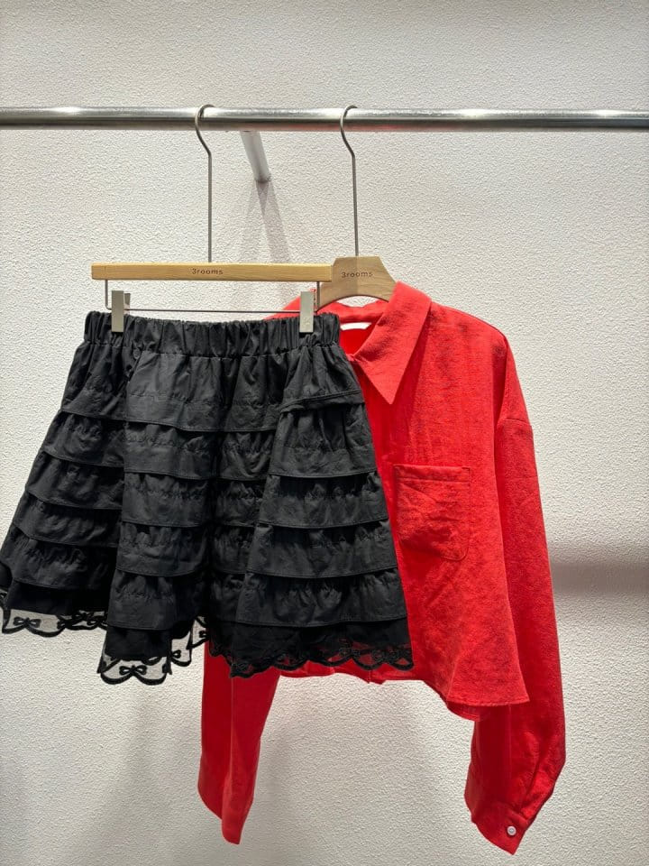Cornerbloom - Korean Women Fashion - #womensfashion - L Crop Shirt - 6