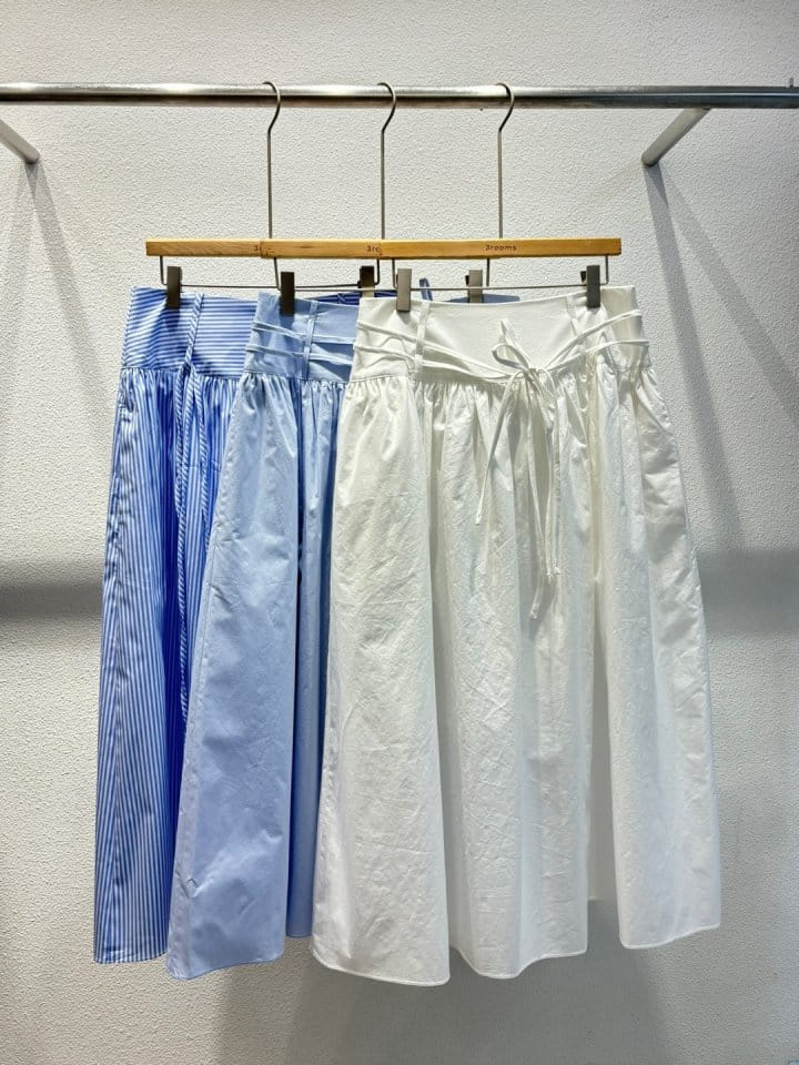 Cornerbloom - Korean Women Fashion - #womensfashion - C Ribbon Long Skirt - 5