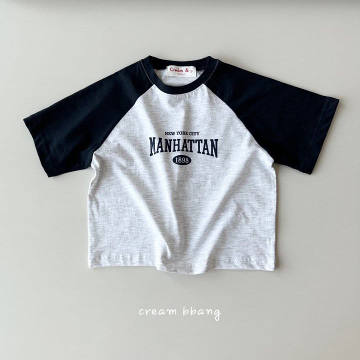 Cream Bbang - Korean Children Fashion - #kidsstore - Mahattan Raglan Tee - 7