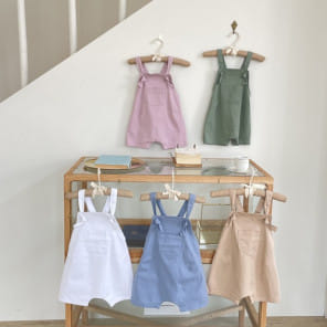Denden - Korean Children Fashion - #discoveringself - Bon Bon Dungarees Shorts