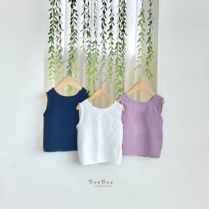 Denden - Korean Children Fashion - #minifashionista - Cro Sleeveless Tee