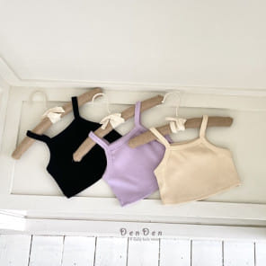 Denden - Korean Children Fashion - #stylishchildhood - Crop Rib Sleeveless Tee