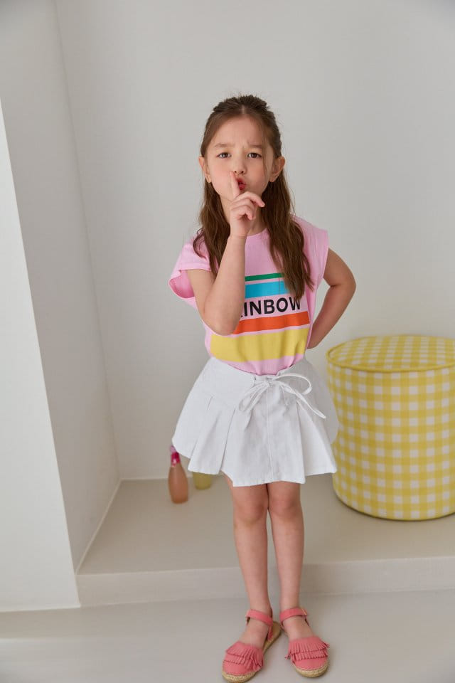 Dore Dore - Korean Children Fashion - #designkidswear - Rainbow Sleeveless Tee - 2